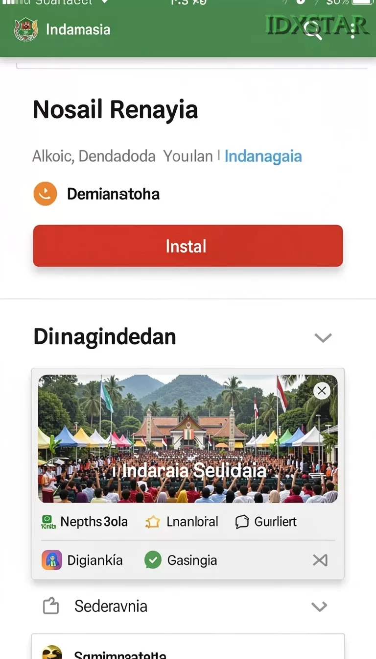 Cuplikan layar MT661 — menu navigasi