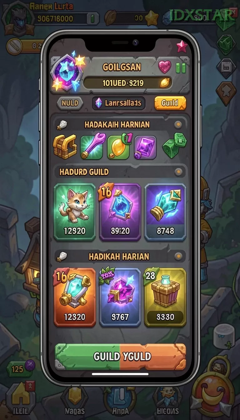 Cuplikan layar ROYAL188 — menu navigasi