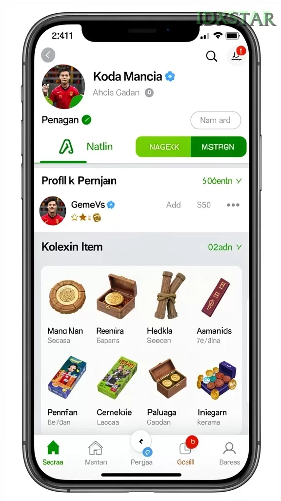 Cuplikan layar MT661 — halaman utama